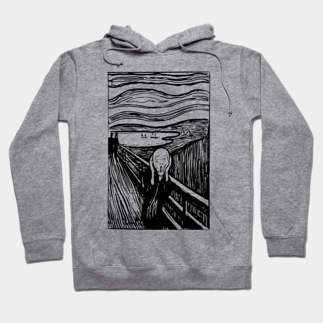 Edvard Munch The Scream Graphic Hoodie by CatsandBats